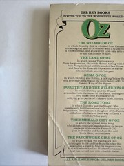 Lot of 8 Wonderful Oz Books L Frank Baum Del Rey Del Ray Ballantine Books Pb