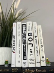 Stack of 6 colorful books for Decoration | Book Decor| Decorative Book set.