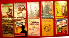 Lot of 10 very early MYSTERY oversize paperbacks © 1930s-1940s + Tawny & horses