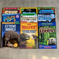 Science & History Leveled Reader Book LOT (Set of 9 PB) Animal Dinosaur Kids NF
