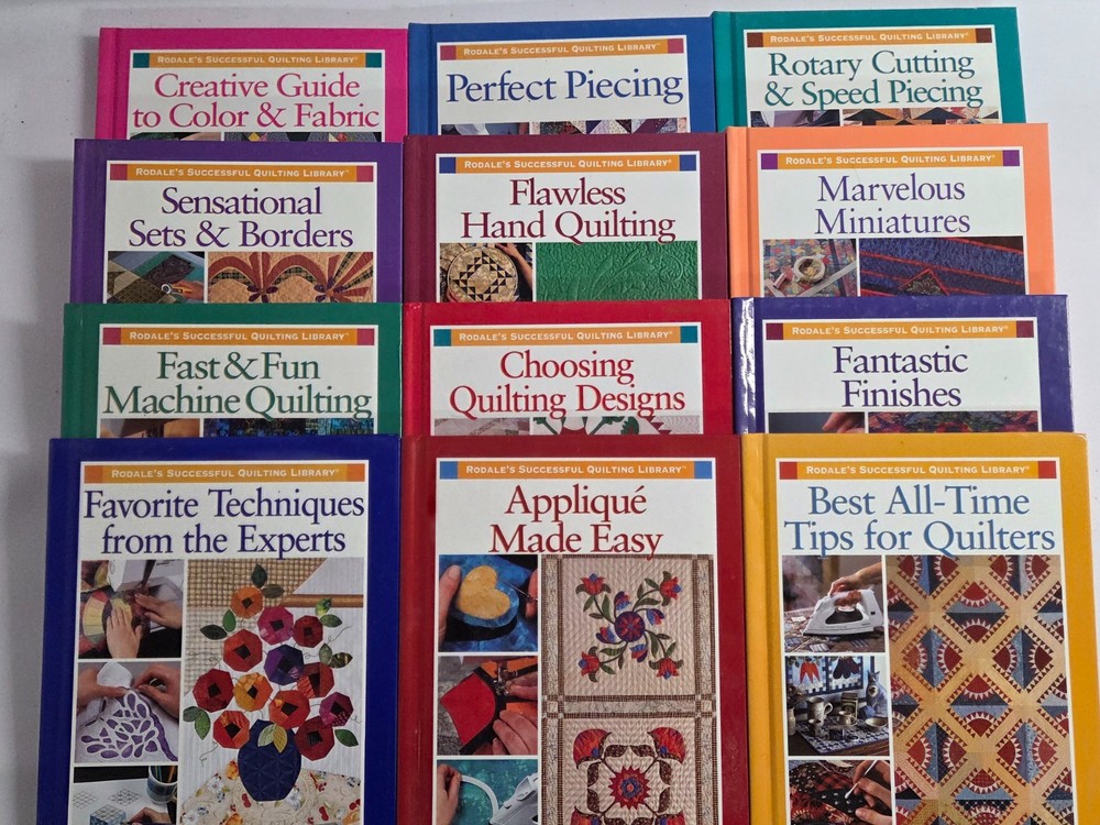 Set of 12 Rodale’s Successful Quilting Library Books Borders Applique Piecing