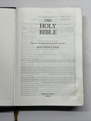 The Holy Bible Knox Version: Baronius Press Ltd (Hardcover)