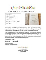 Pamela Paul SIGNED My Life With Bob 2017 First Edition Hardcover COA