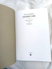 Paolo Barbieri–FANTASY CATS 1st ed 1st ptg HC 2017