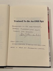 Trained to Be an OSS Spy HAND SIGNED by Helias Doundoulakis Great Inscription