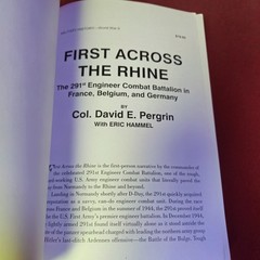 First Across the Rhine : Story of the 291st Engineer Combat Battalion SIGNED