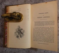 1863 WA Hill, Poetical Works of Thomas Campbell, Full Leather Fine Binding