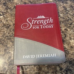 David Jeremiah Leather Bound- Moments W/ God, Strength for Today &