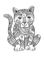 Color the Cats Adult coloring book 108 Pages 8.5 x 11 for All Ages