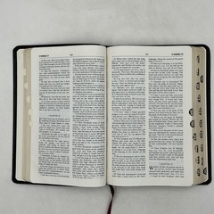 THE AMPLIFIED BIBLE EXPANDED EDITION ZONDERVAN BLACK BONDED LEATHER 1987 Indexed