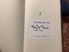 MIKE PENCE SIGNED 2022 FIRST EDITION HC/DJ “ SO HELP ME GOD” EXC. COND/FREE P&H