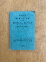 Vintage 1922 Rider’s Standard Map of the Bermuda Islands w/ Fold Out Map