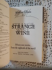 SIGNED Strange Wine by Harlan Ellison Harper & Row 1st hardcover Very Good