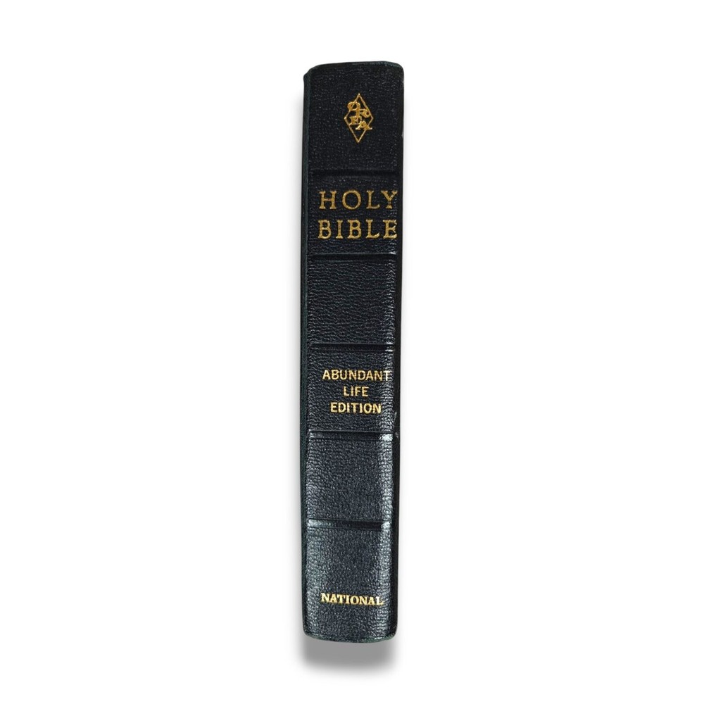 Holy Bible Abundant Life KJV Oral Roberts Black Leather National Bible Press