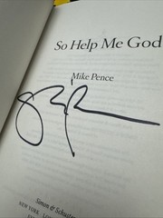 So Help Me God by Mike Pence SIGNED Bookplate (2022, Hardcover)