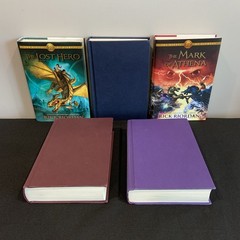 The Heroes of Olympus Rick Riordan Complete Series Book Set 1-5 Hardcover