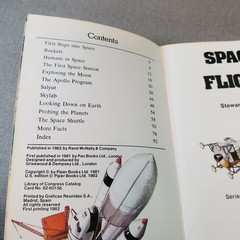 Space Flight Stewart Cowley 1982 Rand McNally Factbooks Illustrated Kids Book