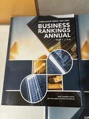Business Rankings Annual – Cumulative Index covering 1989-2023 – 3 Volumes Set