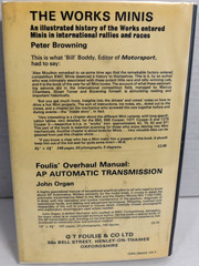 British Leyland MINIS- Maintenance, Tuning & Modification by Marshall/Fraser *VG