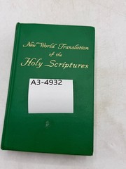 New World Translation of the Holy Scriptures 1961 Bible Watch Tower