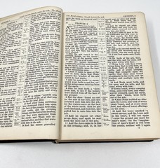Holy Bible 1944 WW2 Era Concordance National Bible Press Large Print W/ Inserts