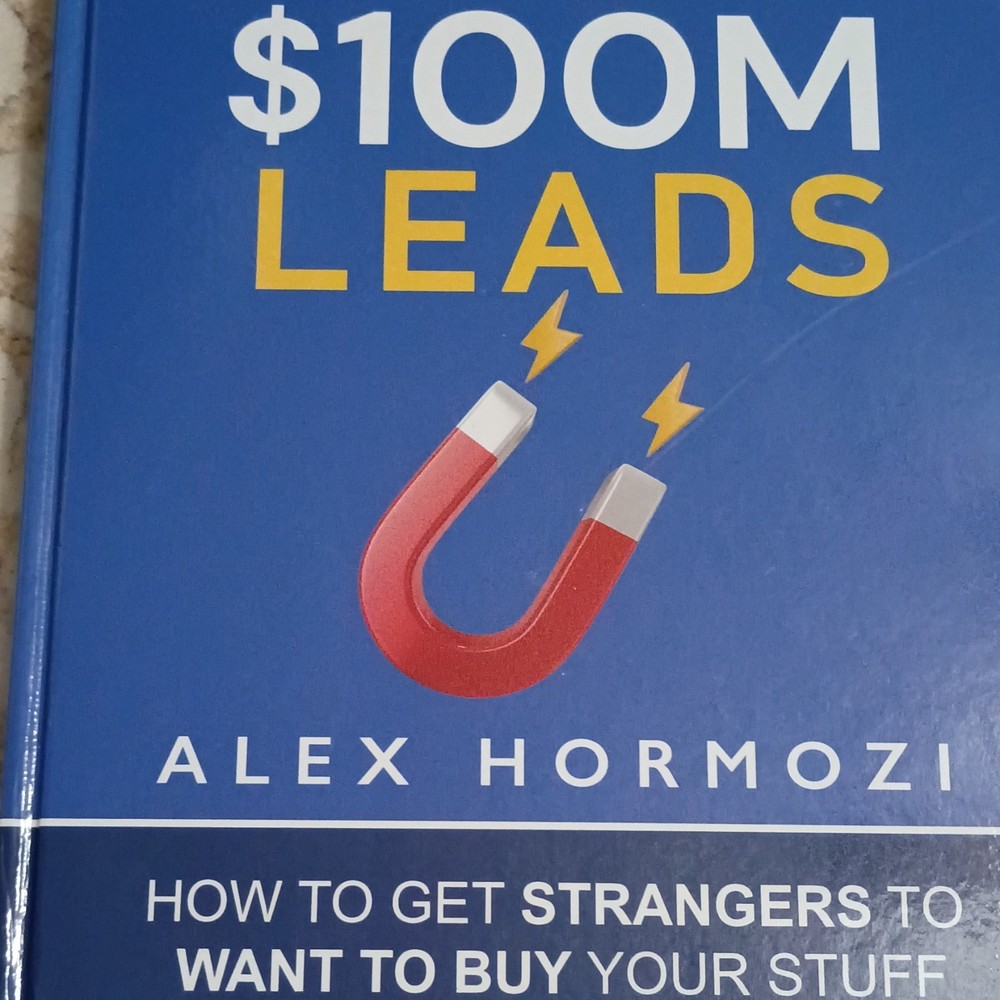 $100M Leads Alex Hormozi Hardcover 2023 Acquisition.com Sales Marketing