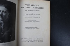 Glory of the Trenches Coningsby Dawson 1918 WWI Military History John Lane