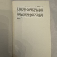 SPECIAL TEACHERS/SPECIAL BOYS – Peter Fisher/Marc Rubin (St Martins 1979)