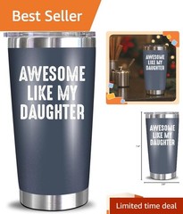 Awesome Like Daughter Navy 20 Oz Tumbler – Perfect Gift for Dad from Daughter