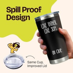 20oz Insulated Tumbler – Perfect Gift for Dads – Like Father Like Son Cup