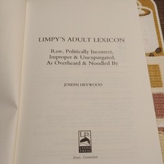 Limpys Adult Lexicon: Raw, Politically Incorrect, Improper Unexpu – VERY GOOD