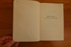 Relativity, Albert Einstein, hardcover, 1931 Crown Publishers