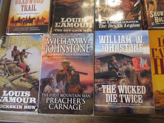 Old Western Paperback Books Lot of 27 Lamour Compton Johnstone etc Some Vintage