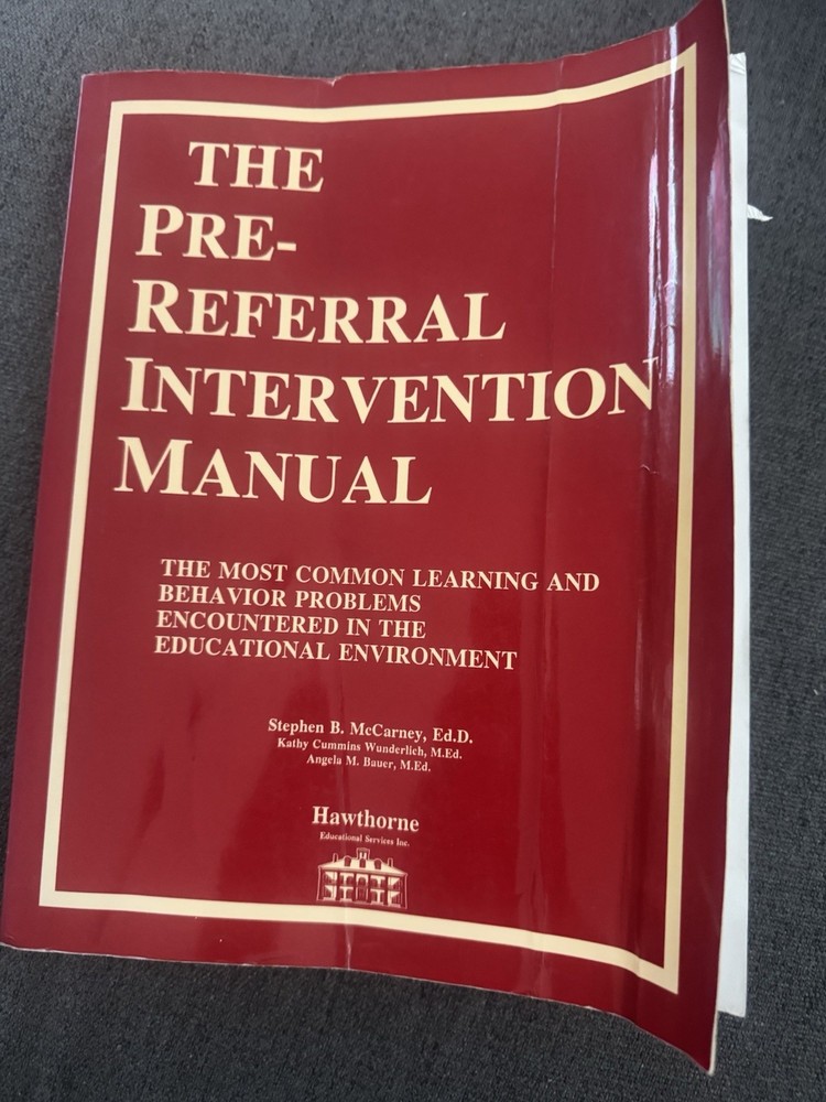 Pre-Referral Intervention Manual, Second Edition – paperback McCarney, Steph…