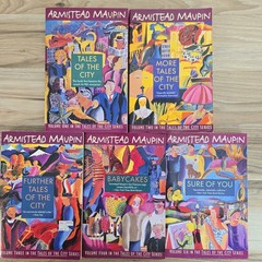 Armistead Maupin 5 lot 1-4 & 6 Tales of the City, More Tales of the City, +++