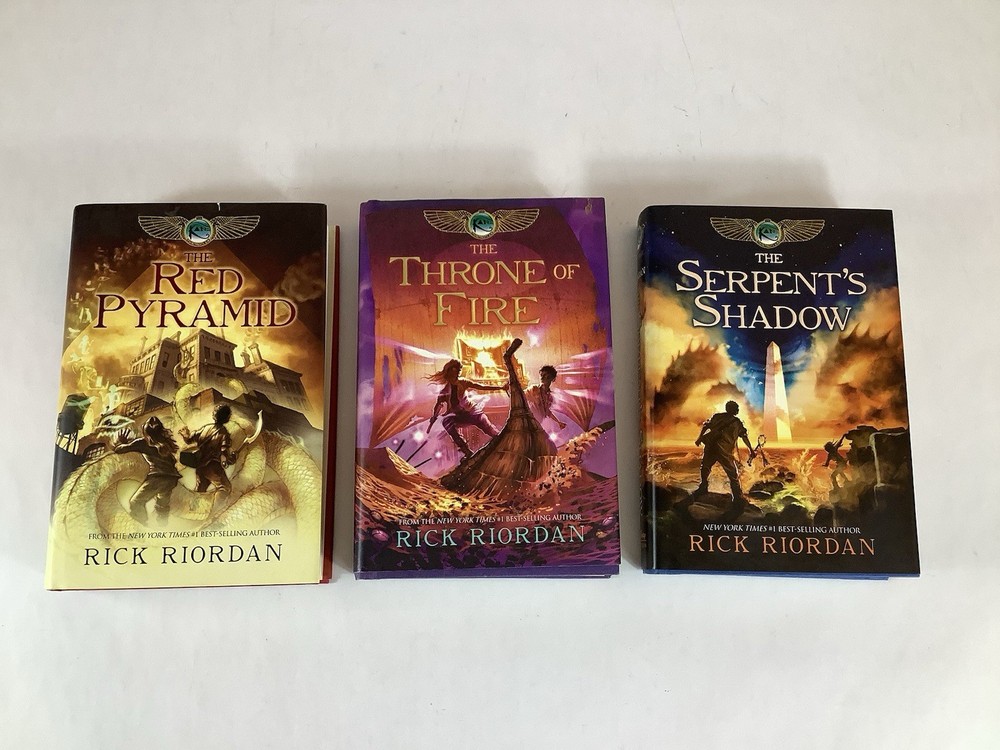 The KANE CHRONICLES Books HC/DJ Complete Set 1-3 Rick Riordan 1st Edition VG+