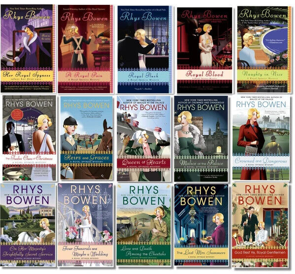 Complete Set Lot of 16 Her Royal Spyness HARDCOVERS by Rhys Bowen Pain Flush
