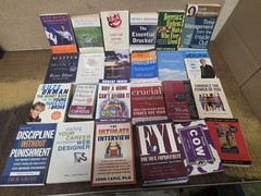 50 Business Books Lot Rich Dad Covey Ramsey Drucker Leadership Finance CEO