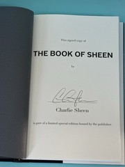 Charlie Sheen SIGNED BOOK The Book of Sheen: A Memoir 1ST EDITION Hardcover ✅✅