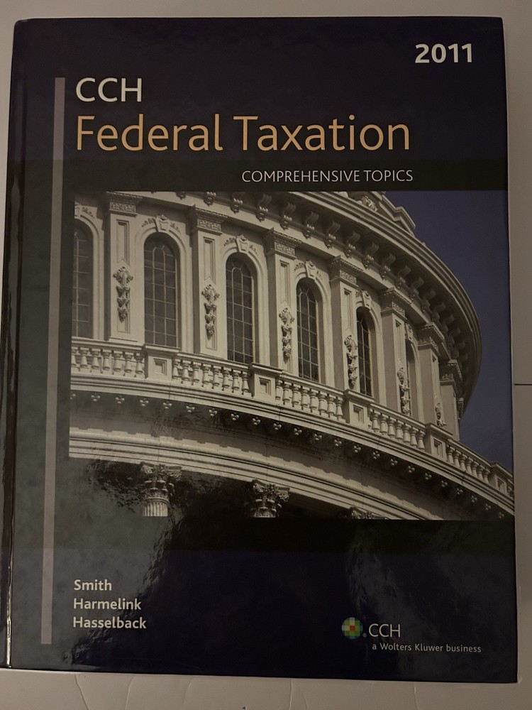 CCH Federal Taxation: Comprehensive Topics (2011) Hardcover Great CPA Study Tool