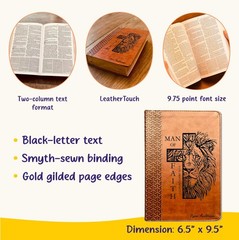 Personalized Bible for Men, KJV Study Bible, Custom Bible for Men Name Engraved