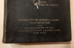 Manual for Dyeing Wool Fibres I.G. Farbenindustrie Aktiengesellschaft Vintage