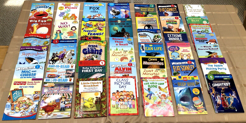 (42) Early Reader Book Lot Of 42~ Scholastic, Step Into Reading and I Can Read