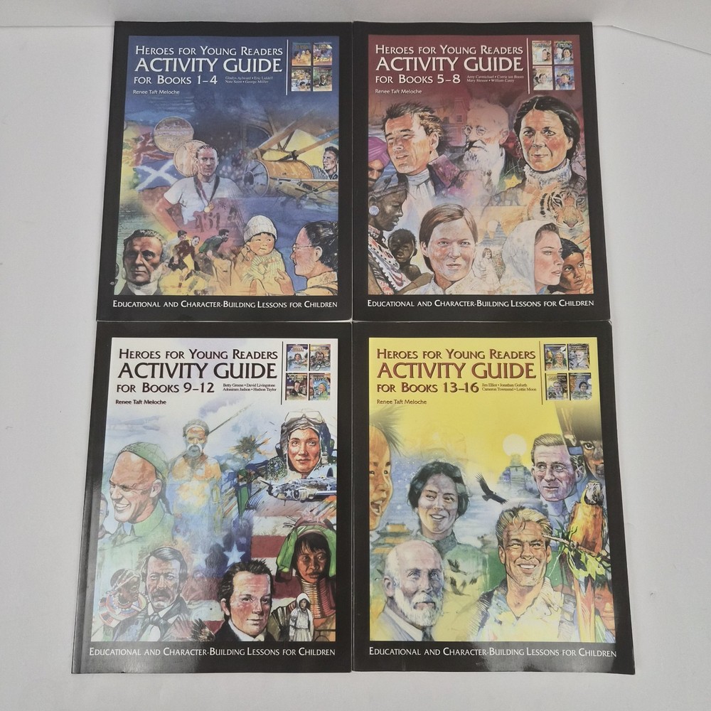 YWAM Heroes for Young Readers Activity Guides Complete Set Books 1-16 Unused