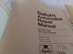 Saturn 1991-1996 Automotive Repair Manual Haynes 87010 [VG]