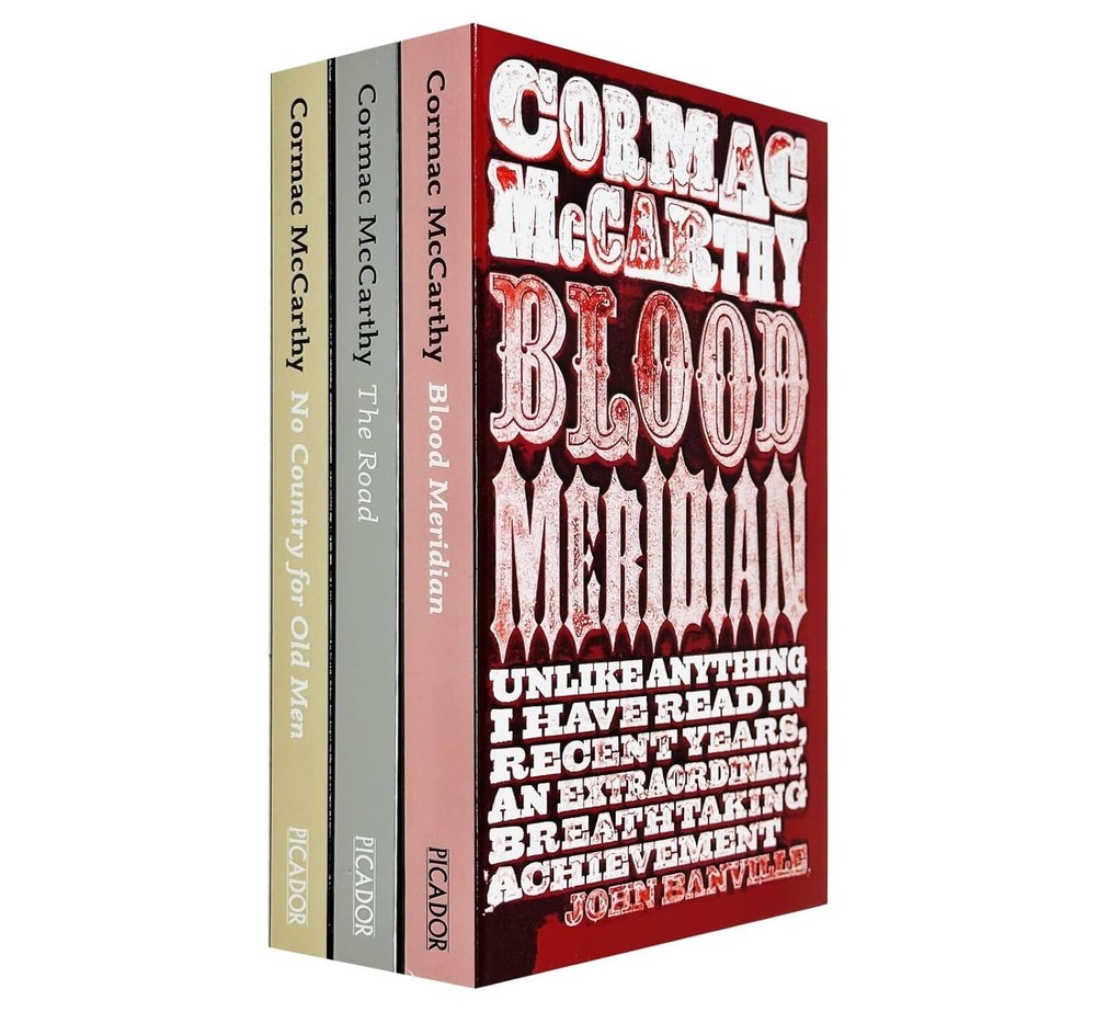Cormac McCarthy 3 Books Set The Road, Blood Meridian & No Country for old men