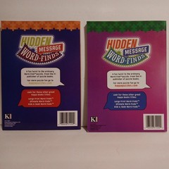 2 HIDDEN MESSAGE Word Finds Kappa Puzzle Books Volumes 187 & 188 NEW