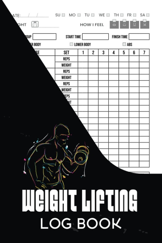 Weight Lifting Log Book: Workout Record Tracker for Men and Women / Cardio Track