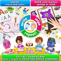 Preschool Activity Workbook for Kids 3-5 – 32 Montessori Learning Activities, Ma