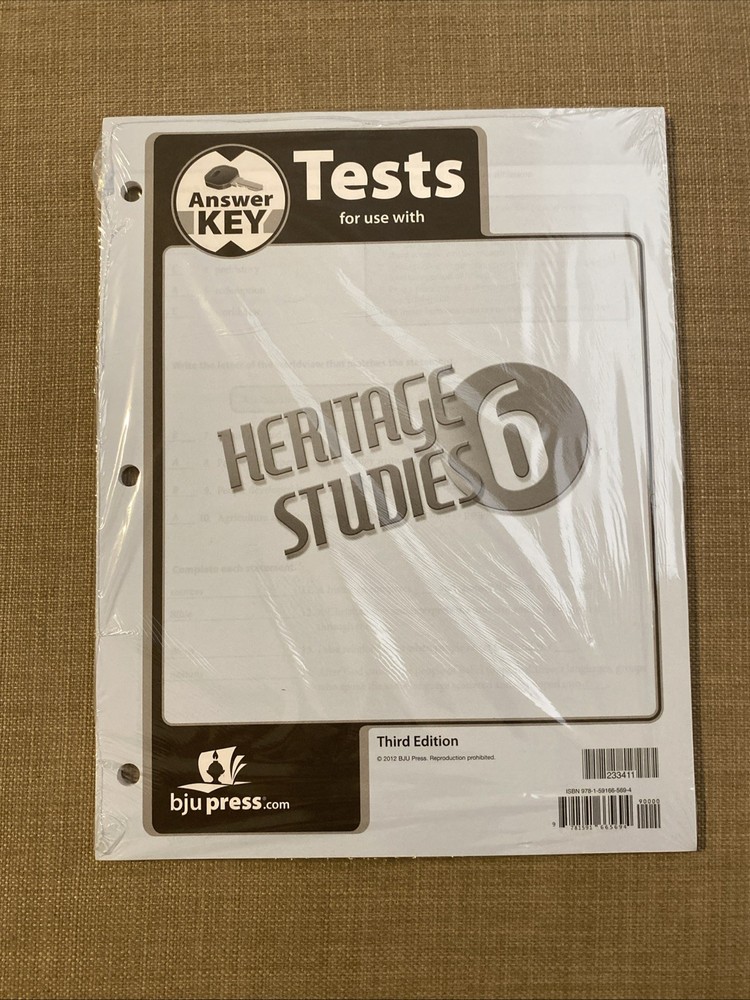 Heritage Studies 6 Answer Key , Bob Jones University Press